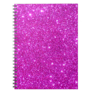 Roze glitter Sparkle Design Notitieboek