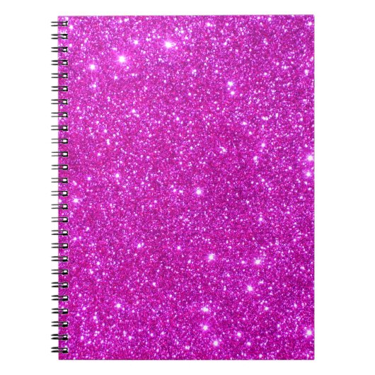 Roze glitter Sparkle  Design Notitieboek (Voorkant)