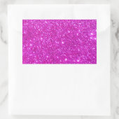 Roze glitter Sparkle  Design Rechthoekige Sticker (Tas)