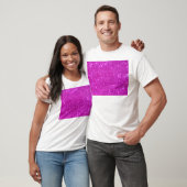 Roze glitter Sparkle Design T-shirt (Unisex)