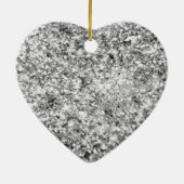 Roze Glitter Sparkle Keramisch Ornament (Achterkant)