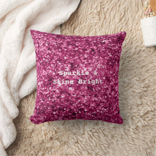 Roze Glitter Sparkle Kussen