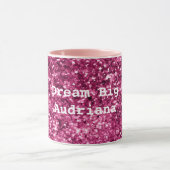 Roze Glitter Sparkle Mok (Midden)