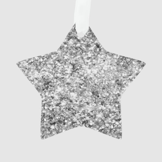 Roze Glitter Sparkle Ornament (achterkant)