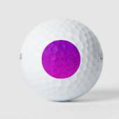 Roze Glitter Sparkle Shiny Shimmer Golfballen (Voorkant)