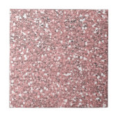Roze Glitter Sparkle Tegeltje (Voorkant)