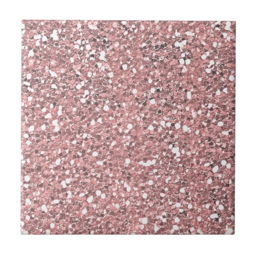 Roze Glitter Sparkle Tegeltje (Voorkant)