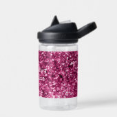 Roze Glitter Sparkle Waterfles (Links)