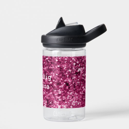 Roze Glitter Sparkle Waterfles (Links)