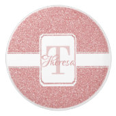 Roze Glitter Speciaal Keramisch Pull Keramische Knop (Voorkant)