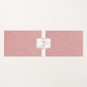 Roze Glitter Speciaal Yoga Mat (Voorkant (horizontaal))