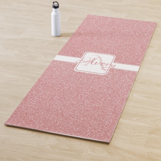 Roze Glitter Speciaal Yoga Mat (In situ)