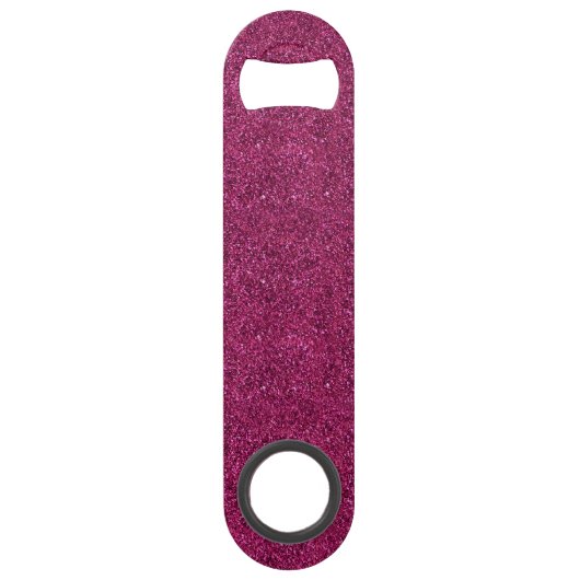 Roze glitter speed flessenopener (Voorkant)