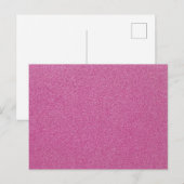 Roze glitter, sprankeling, glitter achtergrond briefkaart (Voorkant / Achterkant)