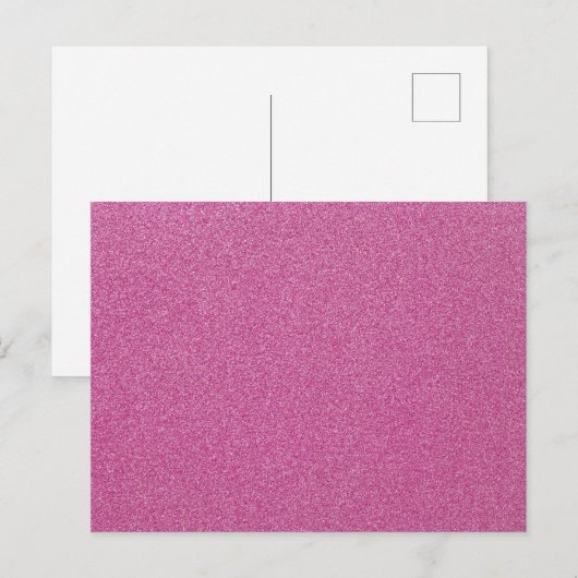 Roze glitter, sprankeling, glitter achtergrond briefkaart (Voorkant / Achterkant)