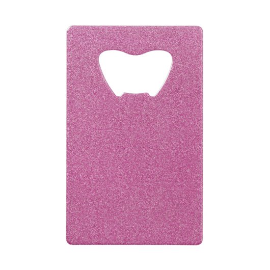 Roze glitter, sprankeling, glitter achtergrond creditkaart flessenopener (Voorkant)