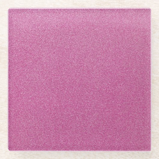 Roze glitter, sprankeling, glitter achtergrond glazen onderzetter (Voorkant)