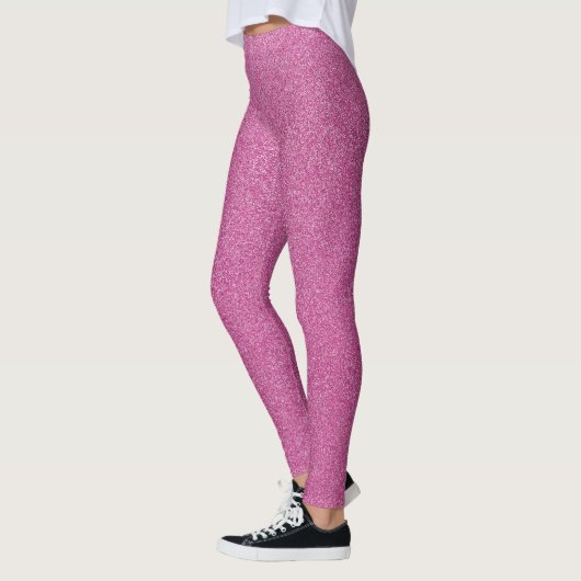 Roze glitter, sprankeling, glitter achtergrond leggings (Links)