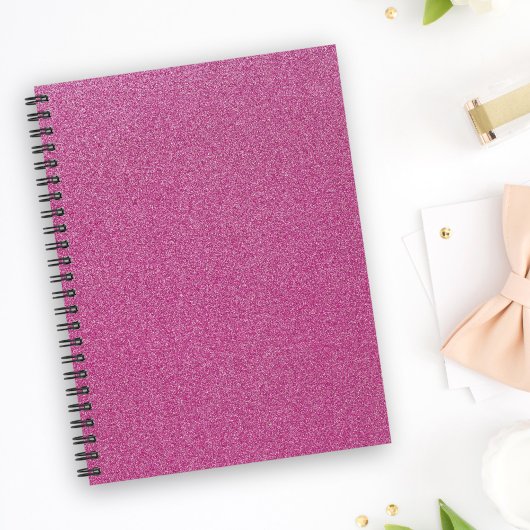 Roze glitter, sprankeling, glitter achtergrond notitieboek