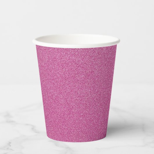 Roze glitter, sprankeling, glitter achtergrond papieren bekers (Voorkant)