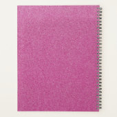Roze glitter, sprankeling, glitter achtergrond planner (Achterkant)