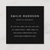 Roze glitter, sprankeling, glitter achtergrond vierkante visitekaartje (Achterkant)