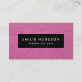 Roze glitter, sprankeling, glitter achtergrond visitekaartje (Voorkant)
