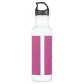Roze glitter, sprankeling, glitter achtergrond waterfles  (Achterkant)