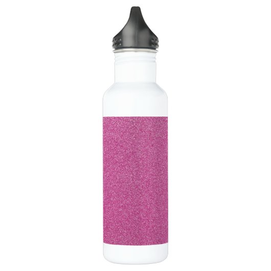 Roze glitter, sprankeling, glitter achtergrond waterfles  (Links)