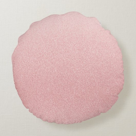 Roze glitter Starry Dream Big Little One Heart Rond Kussen (Achterkant)