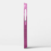 Roze Glitter Stations Monogram Hoesje-Mate iPhone  Case-Mate iPhone Case (Achterkant / Links)