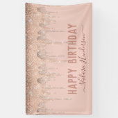 Roze glitter steekt een fijne dag op spandoek (Verticaal)