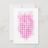 Roze Glitter Stippen Monogram Kaart (Achterkant)