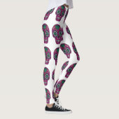 roze glitter suikerschedel leggings (Rechts)