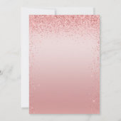 Roze Glitter Surprise 50th Birthday Kaart (Achterkant)