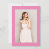 Roze glitter Sweet 16 blush script foto verjaardag Kaart (Achterkant)