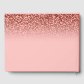 Roze Glitter Sweet 16 Custom Gastenboek (Achterkant)