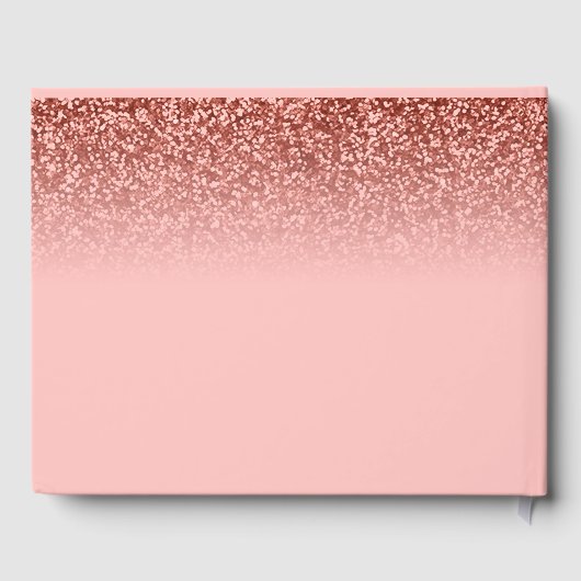 Roze Glitter Sweet 16 Custom Gastenboek (Achterkant)