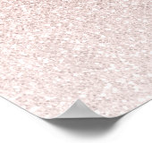 Roze Glitter Sweet 16 Welkom Bord Poster (Hoek)