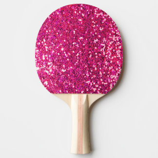 Roze glitter tafeltennisbatje