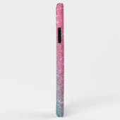ROZE GLITTER TELEFOONHOESJE Case-Mate iPhone CASE (Achterkant/rechts)