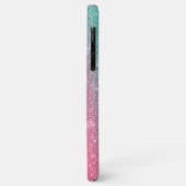 ROZE GLITTER TELEFOONHOESJE Case-Mate iPhone CASE (Achterkant/links)