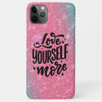 ROZE GLITTER TELEFOONHOESJE