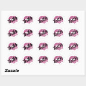 Roze Glitter Tester Stickers (Vel)