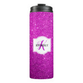 Roze glitter thermosbeker (Voorkant)
