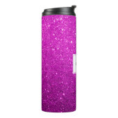 Roze glitter thermosbeker (Gedraaid links)