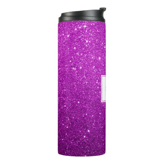 Roze glitter thermosbeker (Gedraaid links)