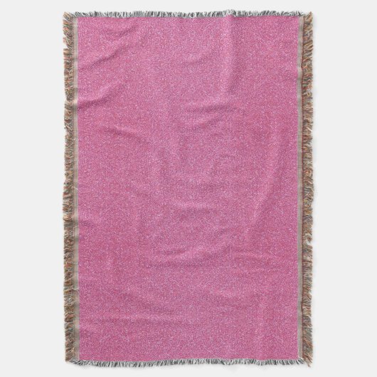 Roze glitter Throw Blanket Deken (Voorkant Verticaal)