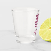 Roze Glitter Tranen van Mijn Pickleball Tegenstand Shot Glas (Links)