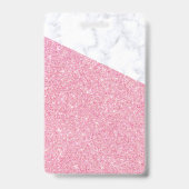 Roze Glitter trendy VIP badge met koord custom (Achterkant)